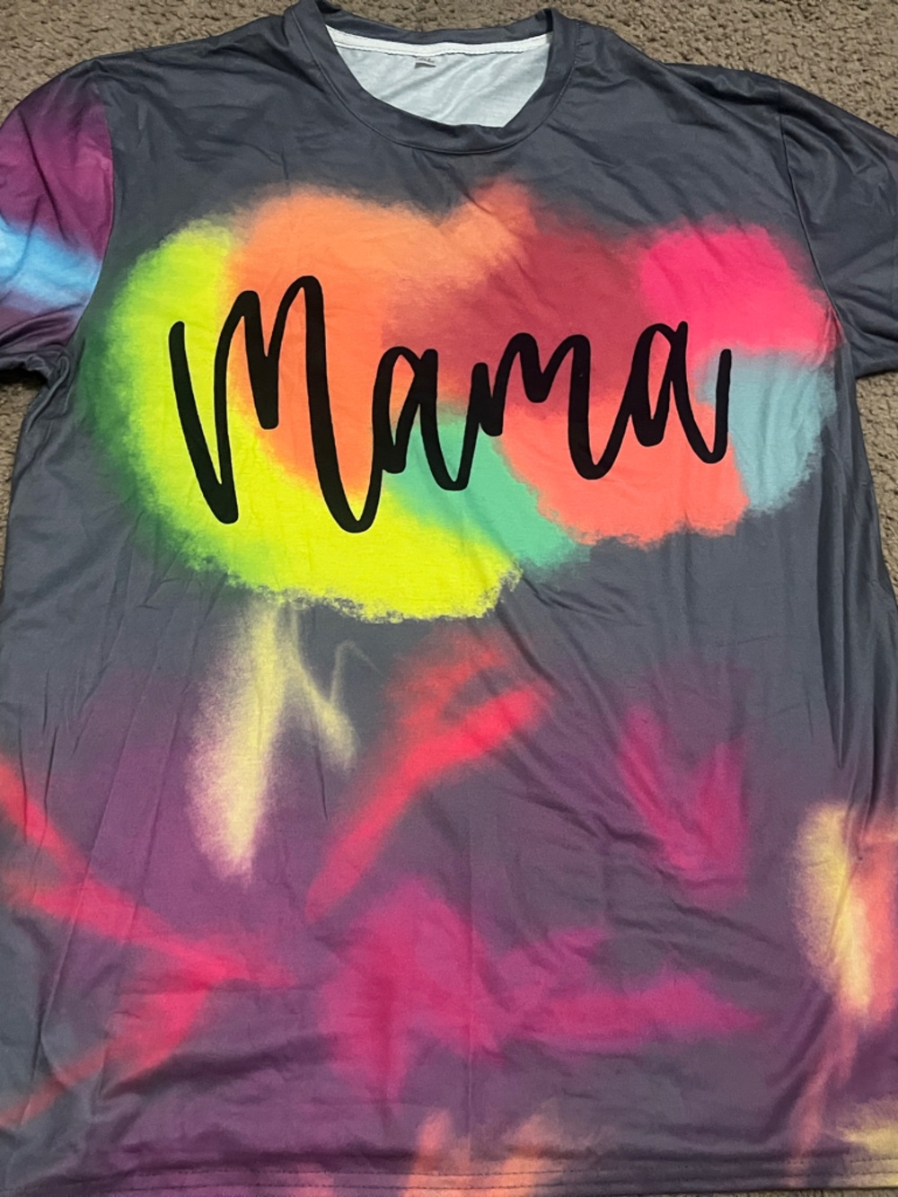 Mama Neon Tie-Dye women’s Tee - Multicolor